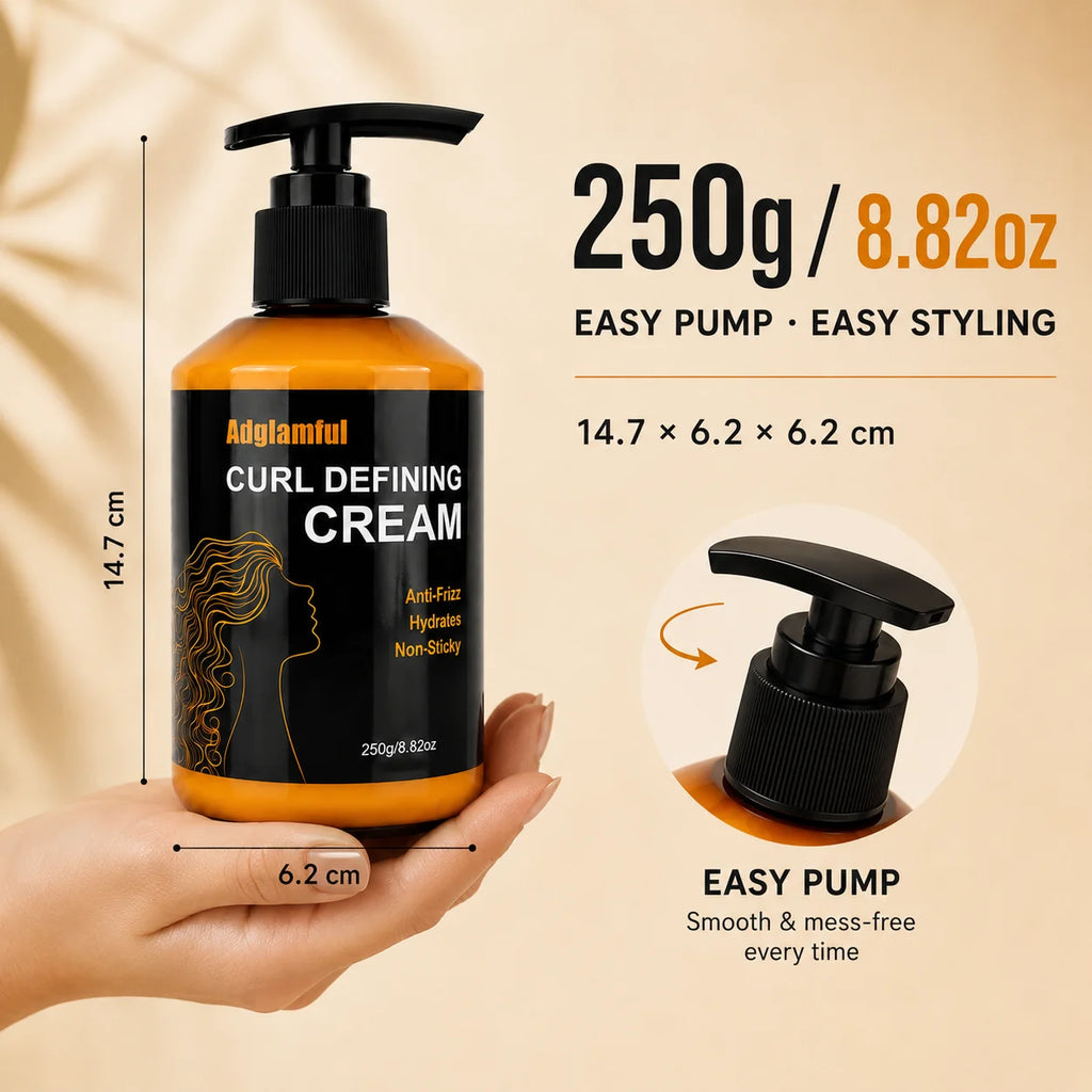 Adglamful Curl Defining Cream 250g – Anti-Frizz Curl Styler Curl Defining Cream SPOT