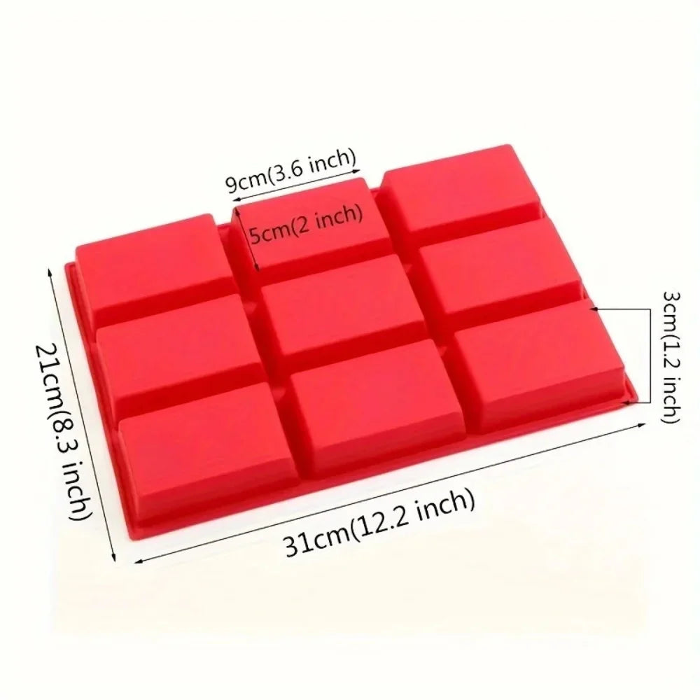Silicone Mini Loaf Pan 9-Cavity Non-Stick Bakeware Silicone Loaf Pan SPOT