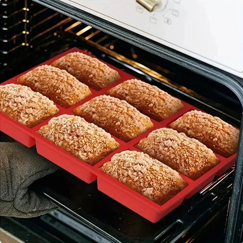 Silicone Mini Loaf Pan 9-Cavity – Non-Stick Bakeware Silicone Loaf Pan SPOT