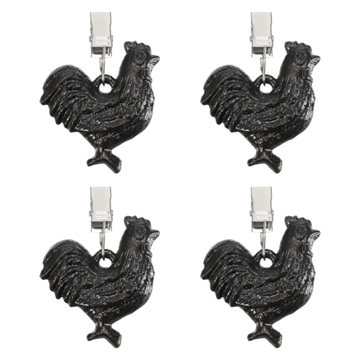 4-Pack Heart Tablecloth Weights Clips – Vintage Iron Clamps Tablecloth Weight Clips SPOT Style B
