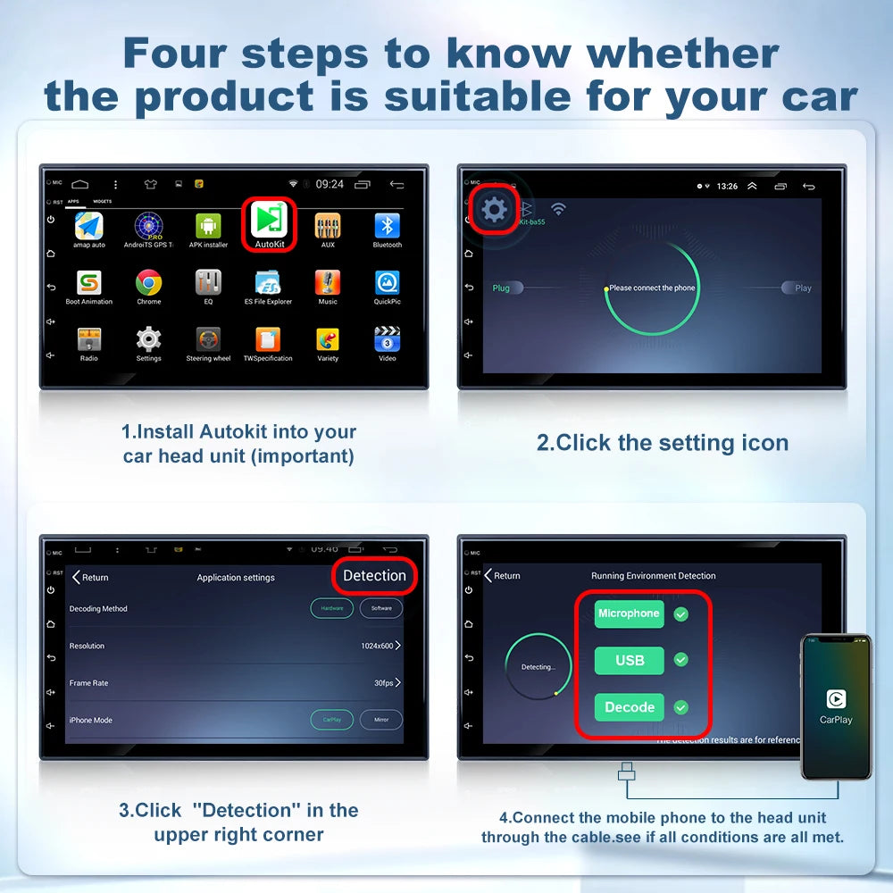 CarlinKit Wireless CarPlay Android Auto Dongle CCPA CCPW Wireless CarPlay Dongle SPOT