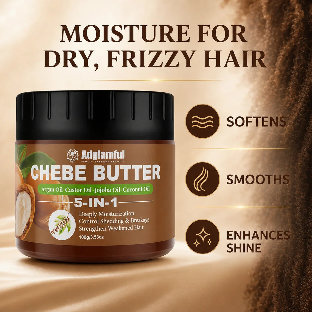 Chebe Hair Butter 100g – 5-in-1 Moisturizing Cream Argan & Coconut Hair Butter Cream SPOT