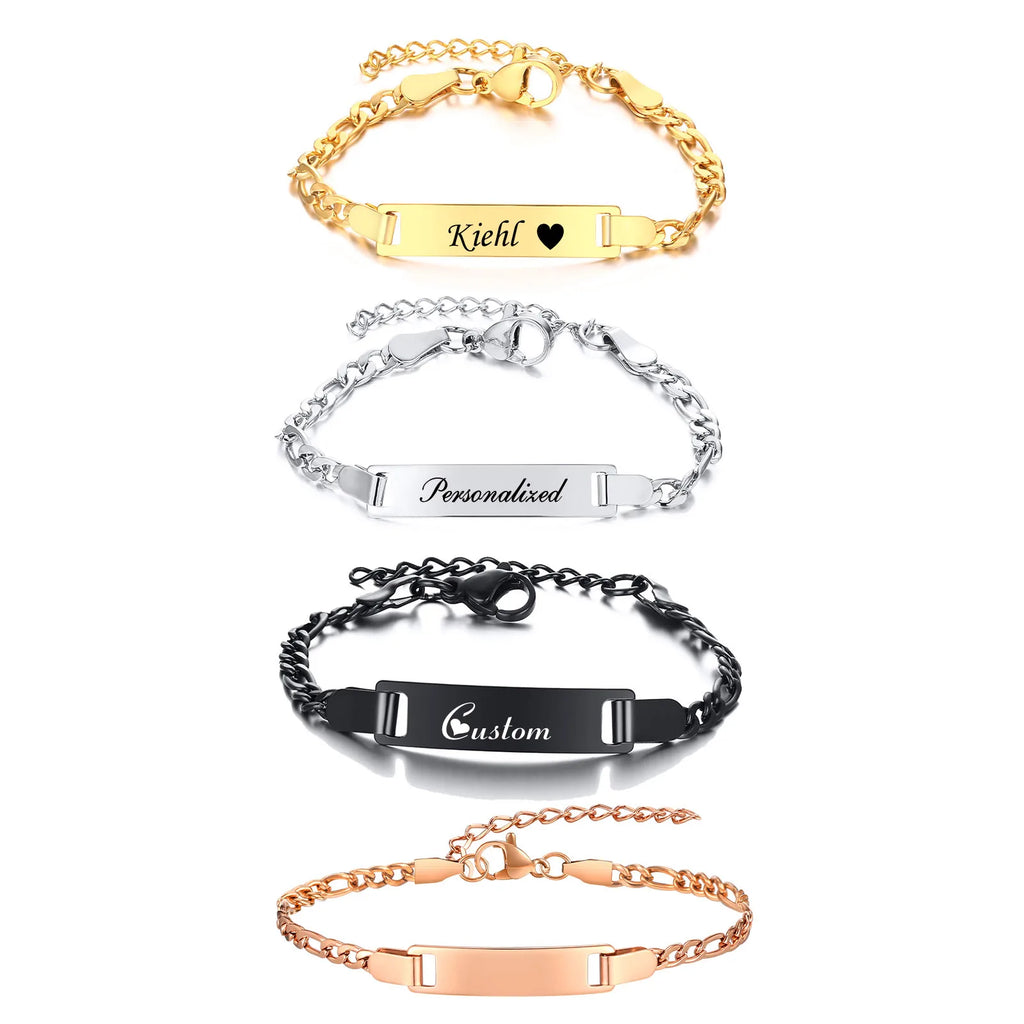 Personalized Name Bracelet for Kids – Custom Engraved Gift Custom Name Bracelet SPOT