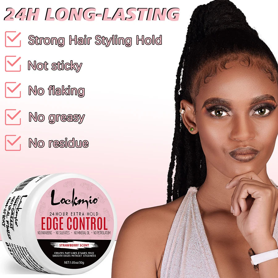 LOCKMIO 30g Edge Control Gel – Extra Hold Anti-Frizz Pomade Edge Control Gel SPOT