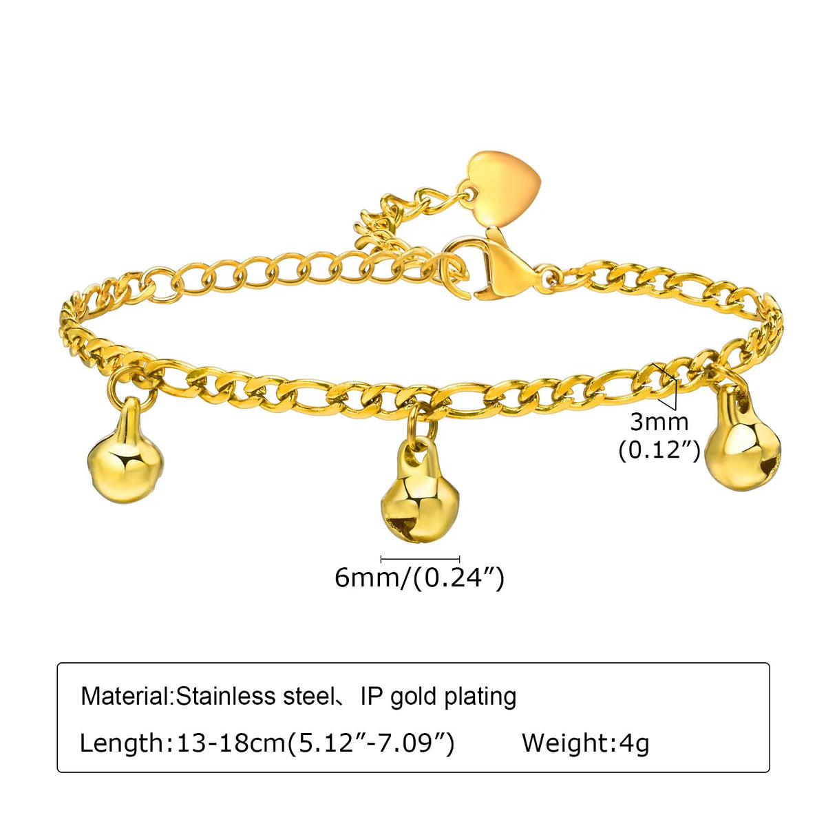 Kids Bell Anklet – Adjustable Stainless Steel, Hypoallergenic Kids Anklet SPOT