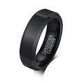 Meaeguet Black Tungsten Carbide Wedding Band for Men 6mm Tungsten Wedding Band SPOT TCR013B 7