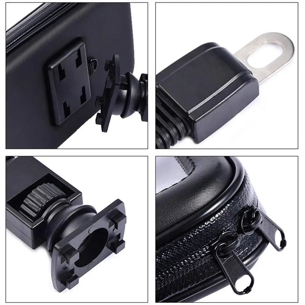 Waterproof Motorcycle Phone Holder – Mirror Mount Bag Motorcycle Phone Mount SPOT