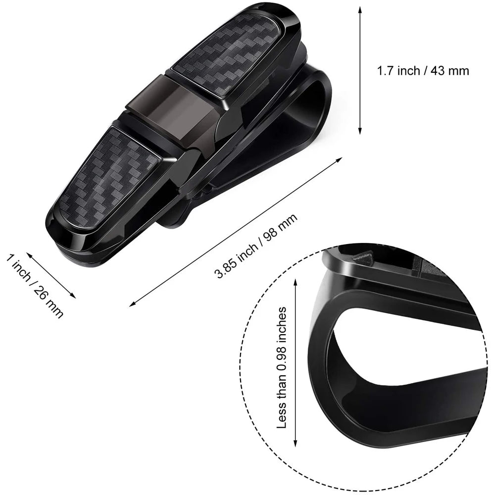 Car Sun Visor Glasses Holder – Universal Eyeglass Clip Car Visor Organizer SPOT