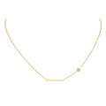 Petite Sideways Cross Necklace – Stainless Steel Gold & Silver Cross Pendant Necklace SPOT 781 Gold Color