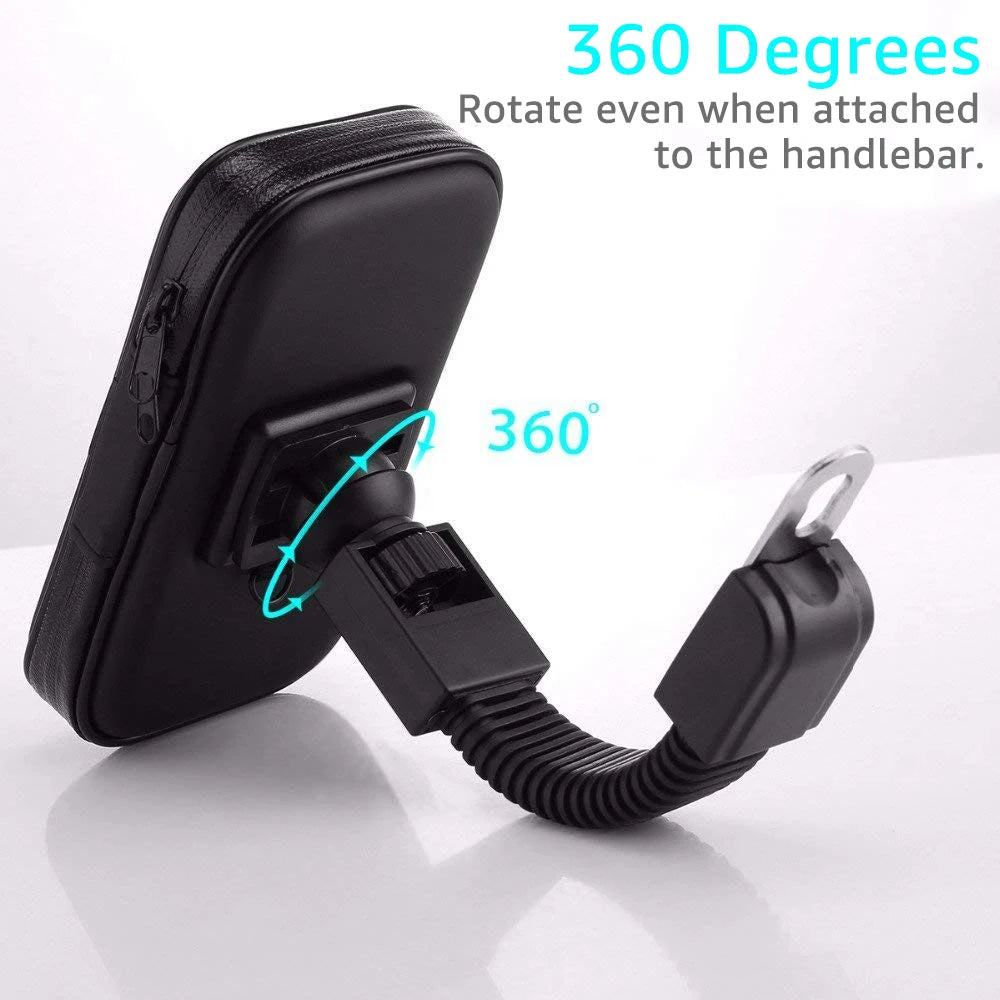 Waterproof Motorcycle Phone Holder – Mirror Mount Bag Motorcycle Phone Mount SPOT