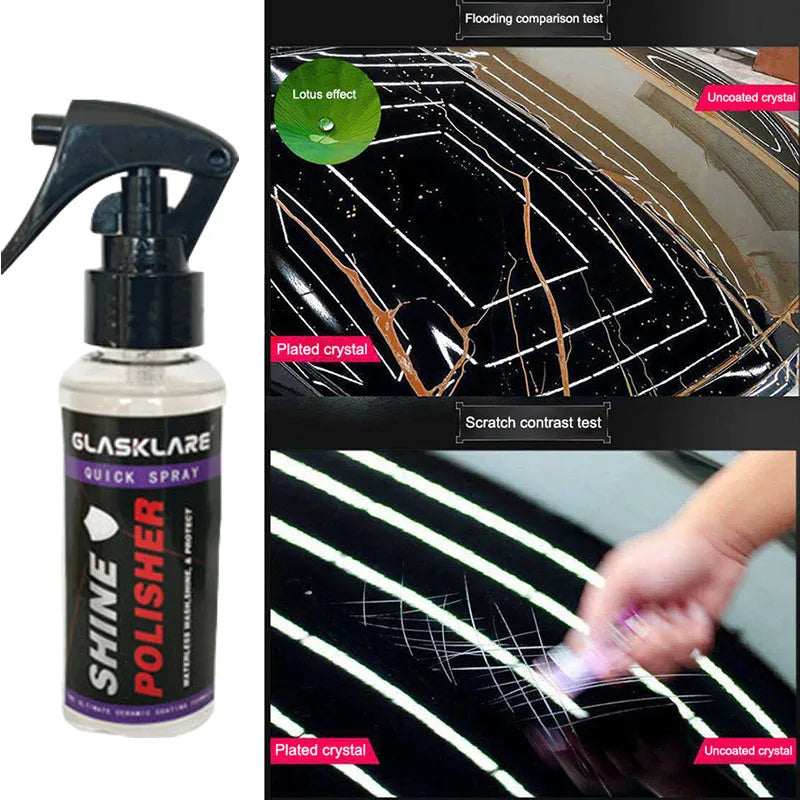 GLASKLARE 9H Ceramic Coating Spray 110ml – Car Paint Protection Ceramic Car Coating SPOT