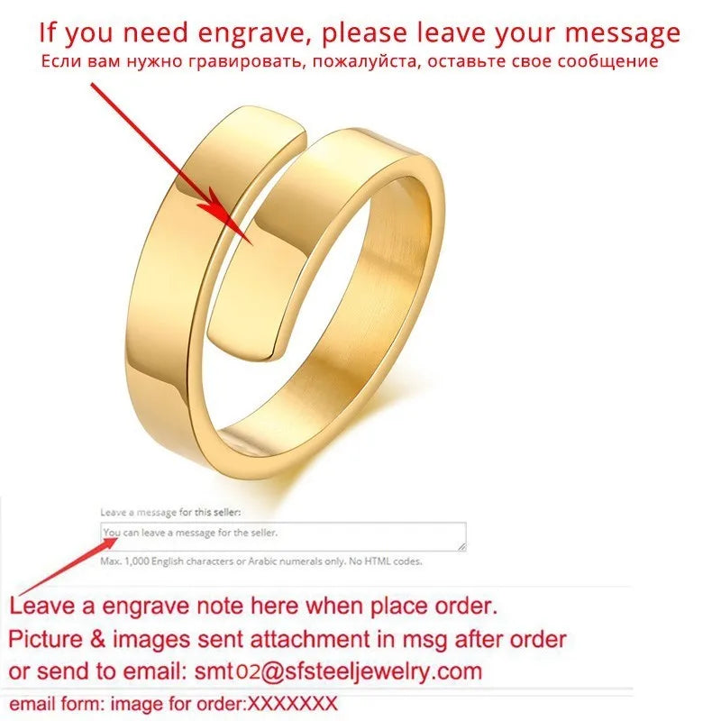 Personalized Dual Name Ring – Custom Double Layer Women's Ring Custom Name Ring SPOT engraved gold 9