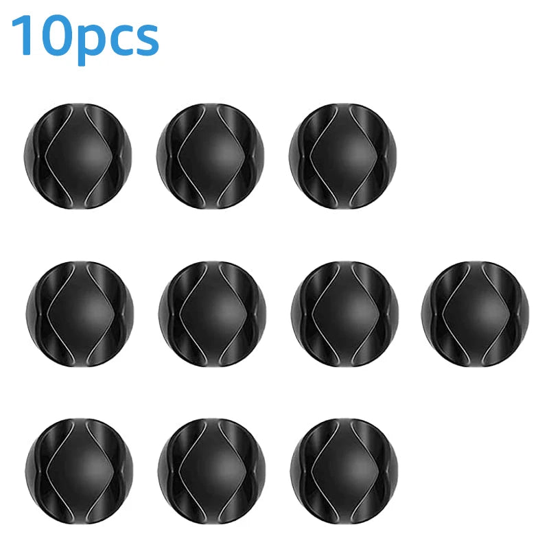 Silicone Cable Organizer Clips – Desk & Wall Wire Management Cable Management Clips SPOT 2Channel-10pcs