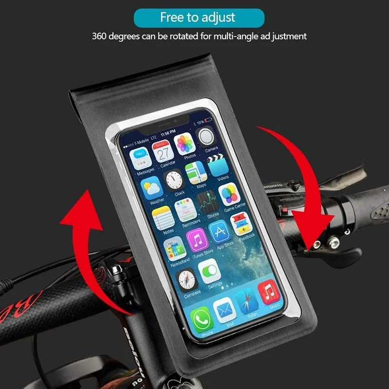 360° Waterproof Bike Phone Bag & Handlebar Mount – untoom Bike Phone Mount SPOT