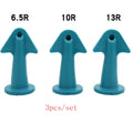 3-Piece Silicone Caulking Finisher Nozzle & Scraper Tool Set Caulking Finisher Set SPOT Blue