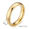 Tungsten Carbide Couple Wedding Rings – 18K Gold-Plated Bands Couple Wedding Rings SPOT For Men 13