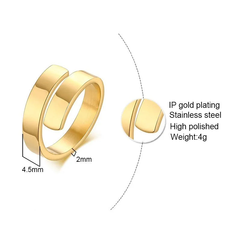 Personalized Dual Name Ring – Custom Double Layer Women's Ring Custom Name Ring SPOT