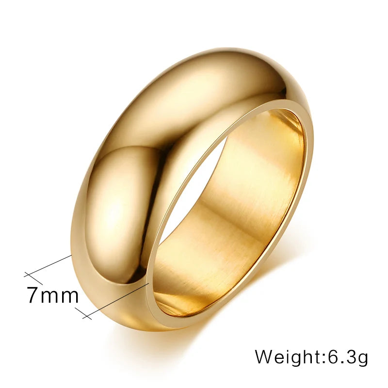 Meaeguet 7mm Stainless Steel Wedding Band Ring | 5 Colors Wedding Band Ring SPOT R-112G 8