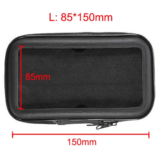 Waterproof Bike Phone Mount Handlebar Bag – Universal Fit Bike Phone Mount SPOT Size L