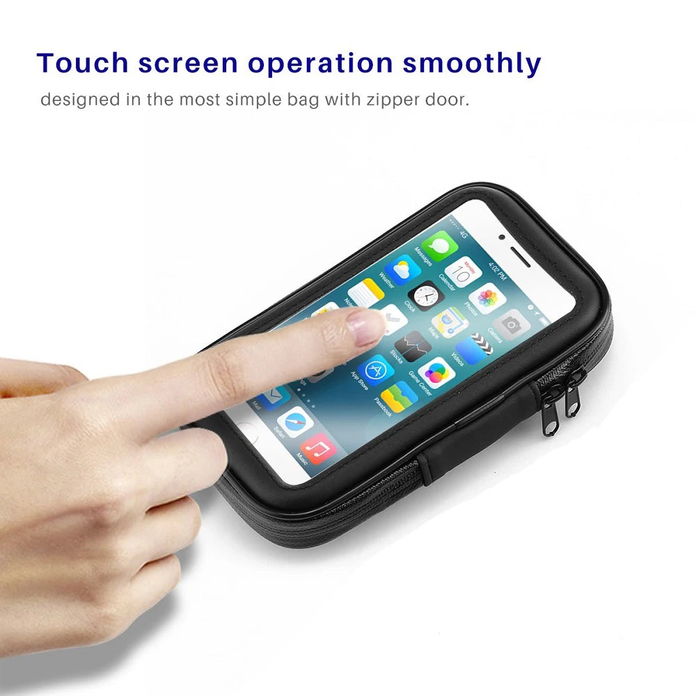 Waterproof Motorcycle Phone Holder Bag – Mirror Mount Motorcycle Phone Mount SPOT