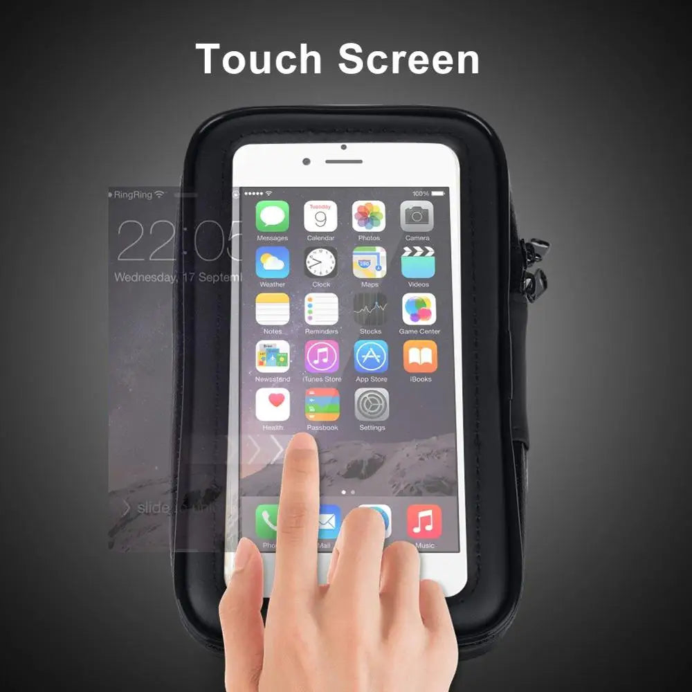 Waterproof Bike Phone Mount Handlebar Bag – Universal Fit Bike Phone Mount SPOT