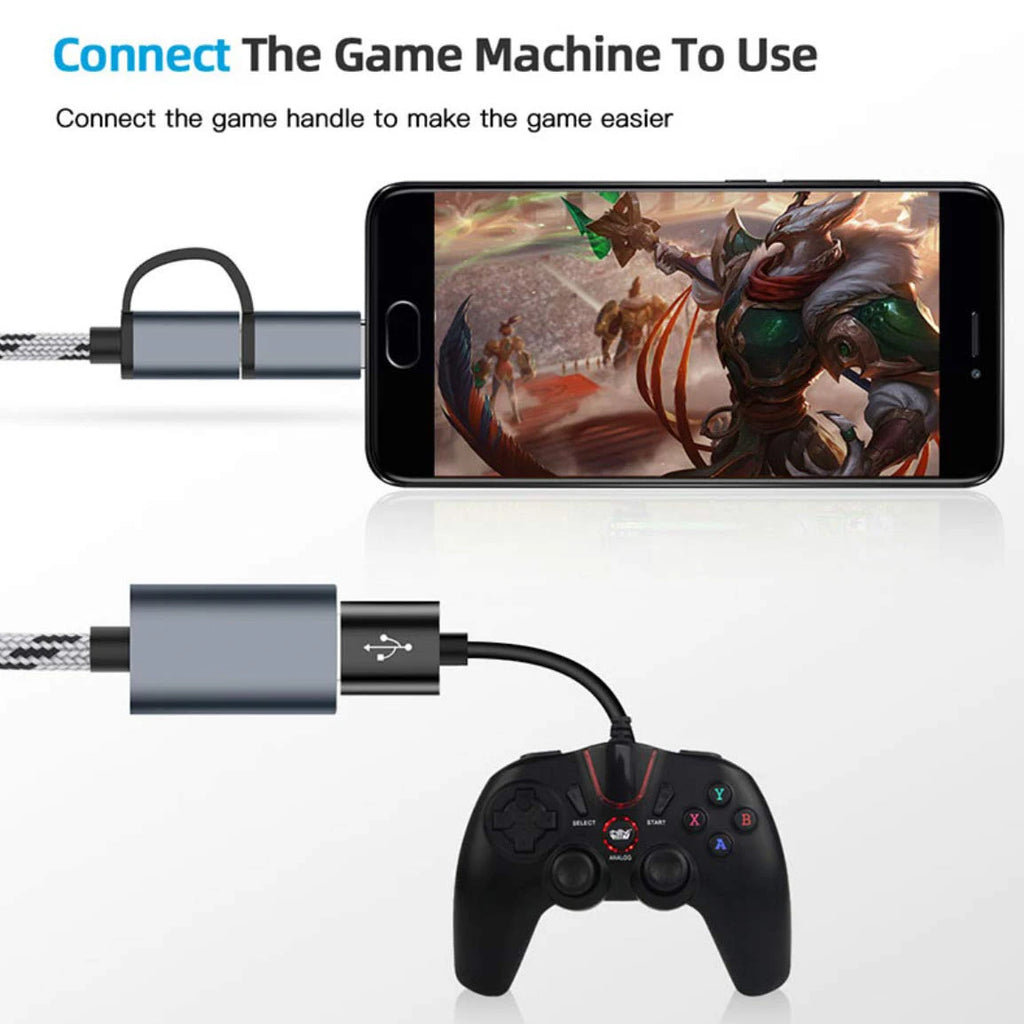 2-in-1 USB 3.0 OTG Adapter – Type-C & Micro USB Cable USB OTG Adapter SPOT