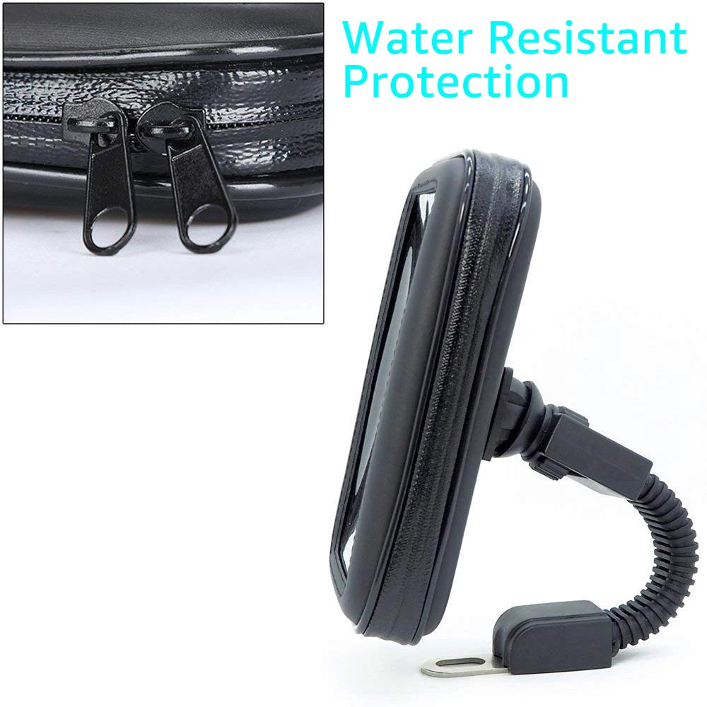 Waterproof Motorcycle Phone Holder – Mirror Mount Bag Motorcycle Phone Mount SPOT
