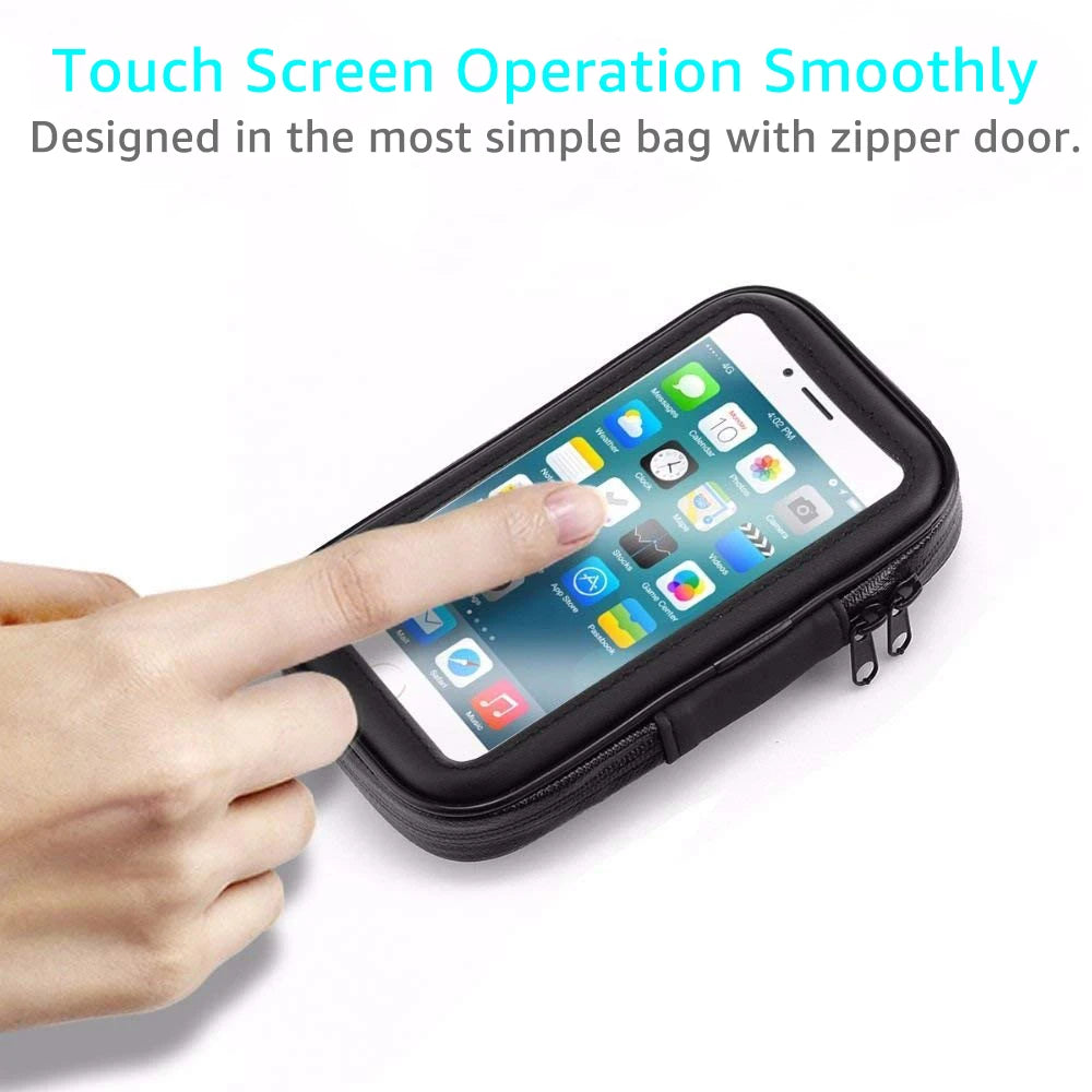 Waterproof Motorcycle Phone Holder – Mirror Mount Bag Motorcycle Phone Mount SPOT