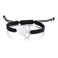 Meaeguet Seal of Lucifer Black Braided Charm Bracelet for Men Charm Bracelet SPOT 729BS