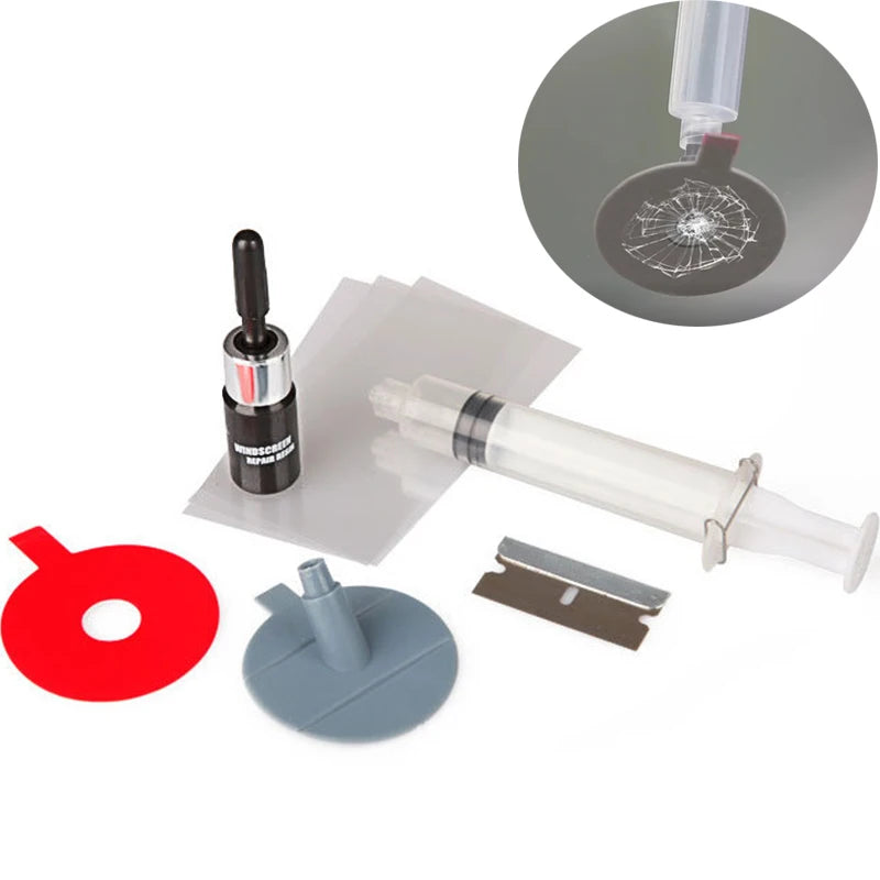 DIY Windshield Repair Kit – Auto Glass Chip & Crack Fixer Windshield Repair Kit SPOT