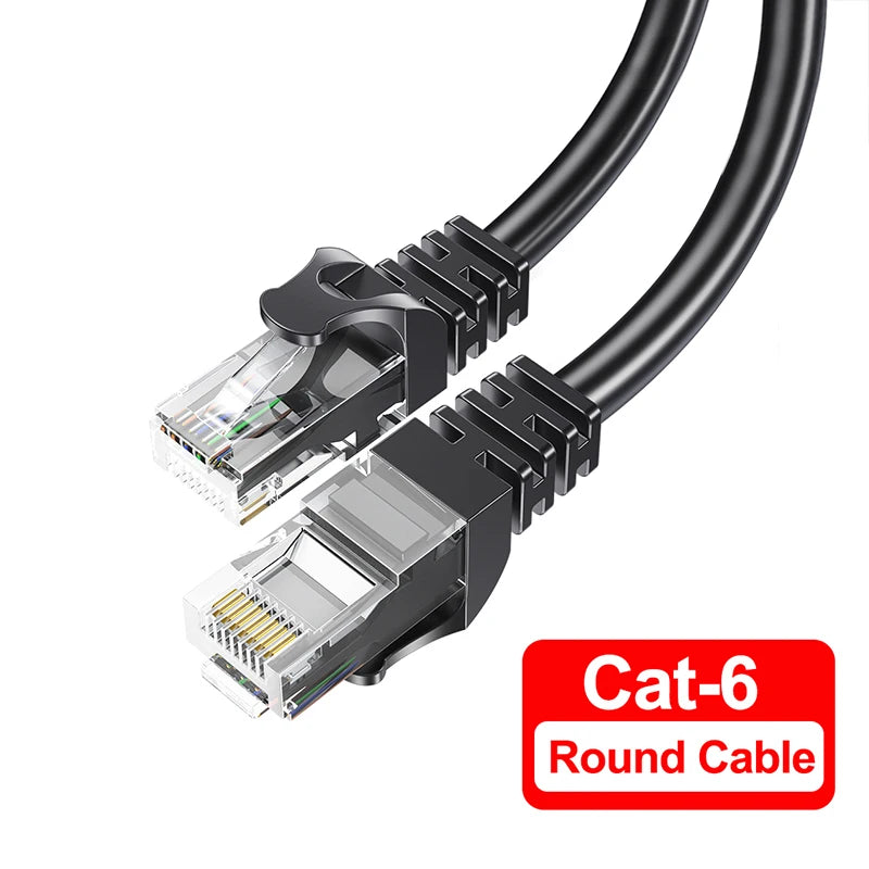 Essager Cat6 Ethernet Cable RJ45 UTP LAN Patch Cord 0.5–15m Ethernet Patch Cable SPOT Round Cable China Mainland 1M