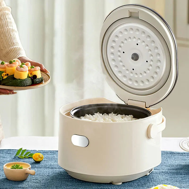 DUTRIEUX 1.8L Mini Rice Cooker – Digital Timer & Non-Stick Pot Mini Rice Cooker SPOT White 1.8L
