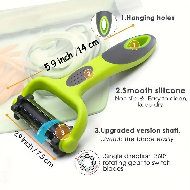 3-in-1 Vegetable Peeler Grater Shredder – Multifunctional Tool Vegetable Peeler Grater SPOT