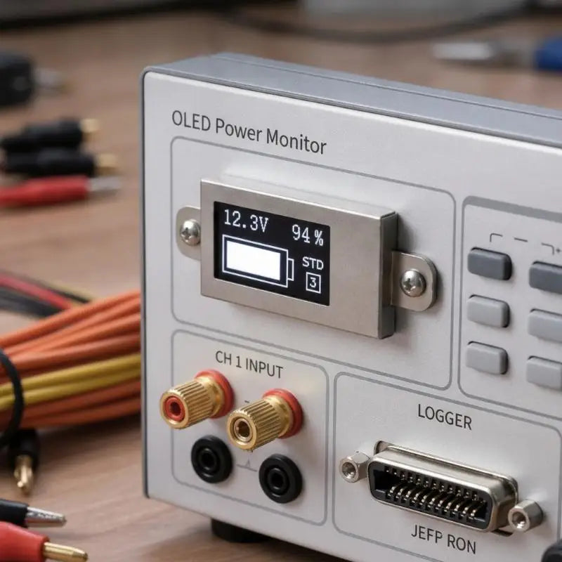 DC 0–30V Mini OLED Voltage Meter | 1–6S Battery Level Monitor Digital Voltage Meter SPOT