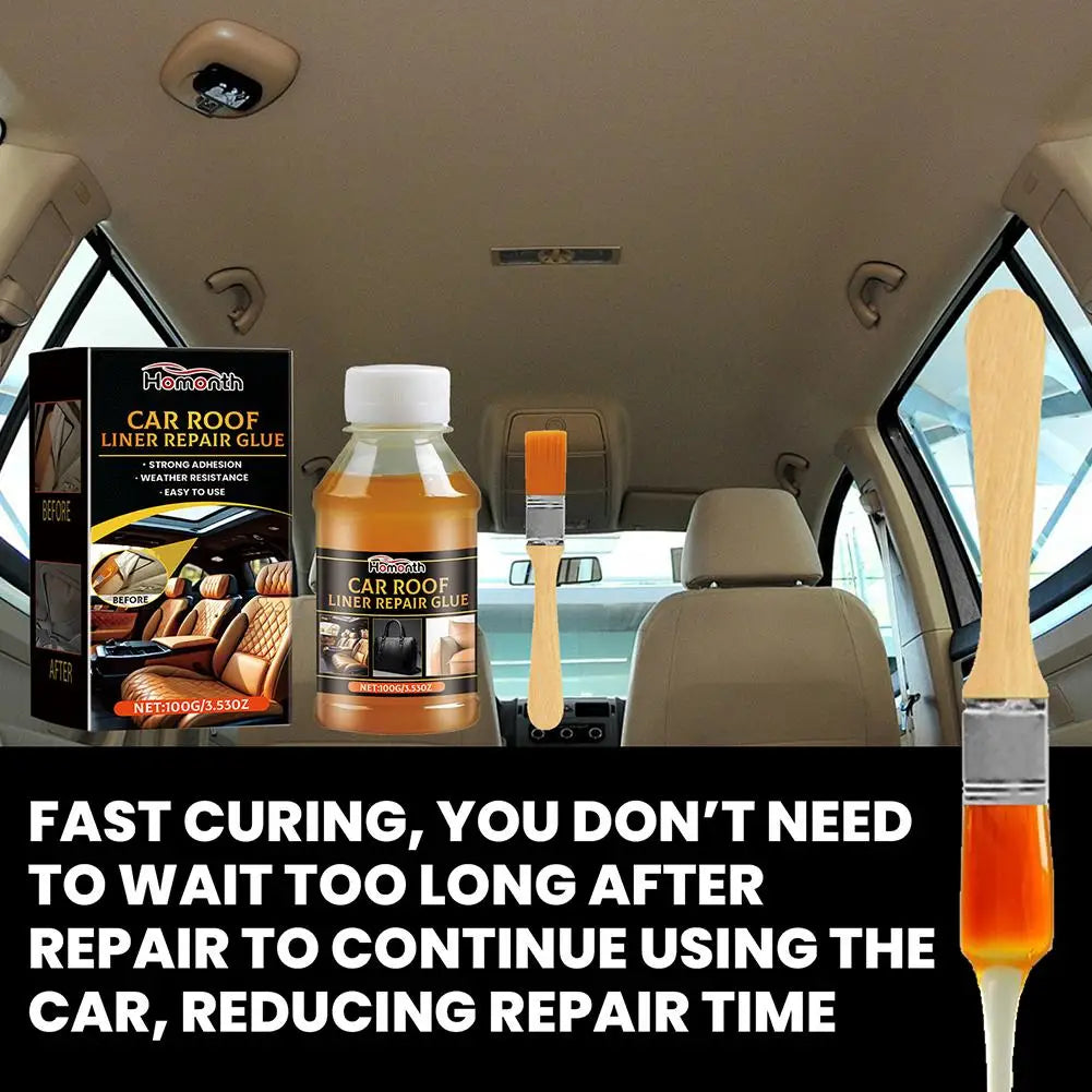 Car Roof Liner Repair Adhesive 100ml – Fast-Dry Fabric Glue Automotive Repair Adhesive SPOT