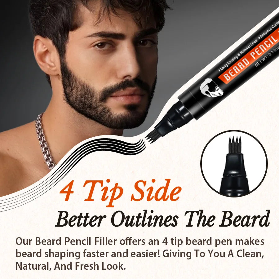 Goiple Beard Growth Kit – Shampoo, Filling Pen, Balm & Conditioner Beard Care Kit SPOT