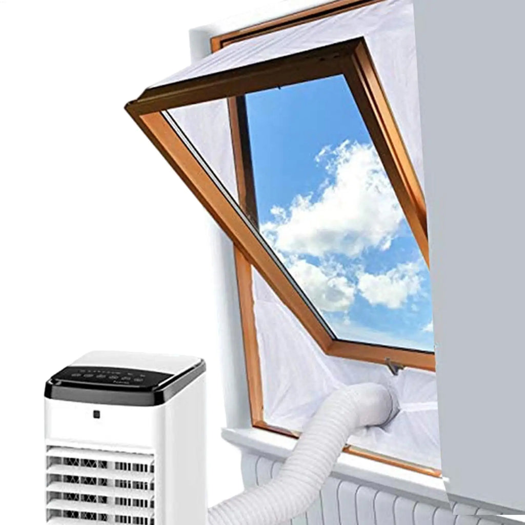 Portable AC Window Sealing Kit – No-Drill Casement Vent Cloth AC Window Seal Kit SPOT