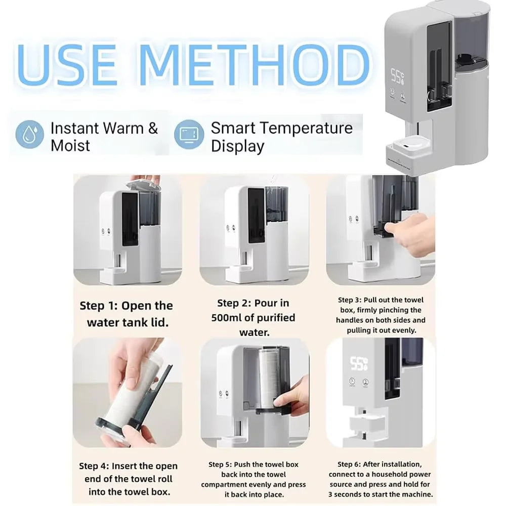 Smart Heated Towel Warmer – Adjustable Temp, 20-Piece Capacity Heated Towel Warmer SPOT