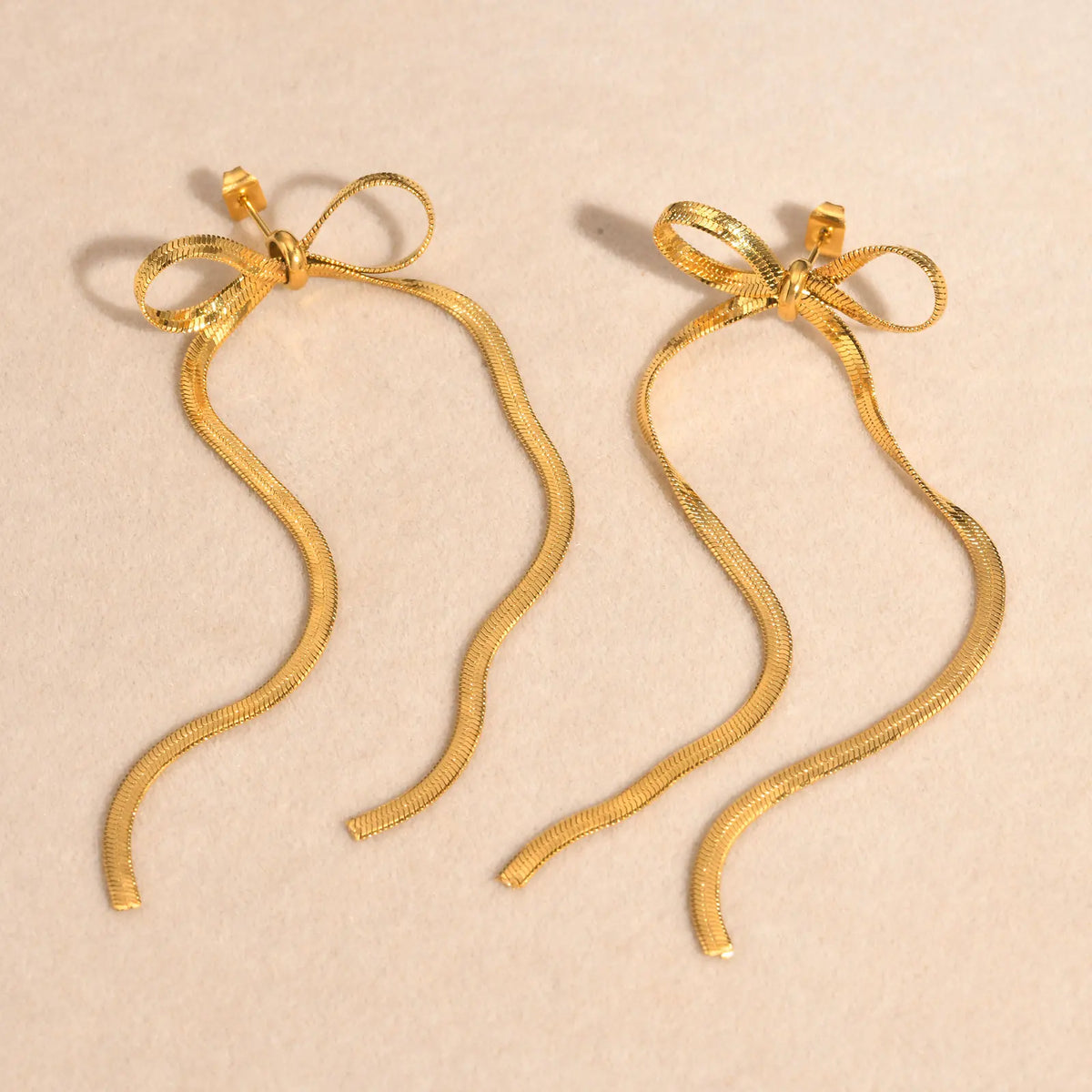 Bow Drop Dangle Earrings – Bowknot Tassel Statement Jewelry Drop Dangle Earrings SPOT