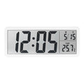 LCD Digital Wall & Desk Clock – Time, Date, Temp & Humidity Digital Wall Clock SPOT White