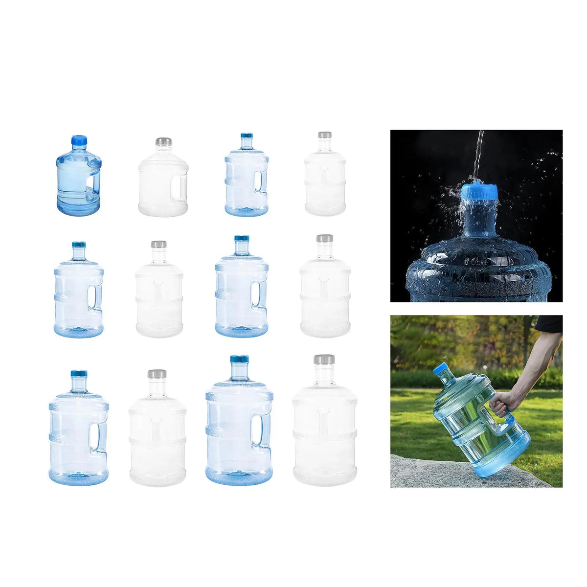 Reusable Water Jug with Handle – BPA-Free, 3L to 18.9L Water Storage Jug SPOT