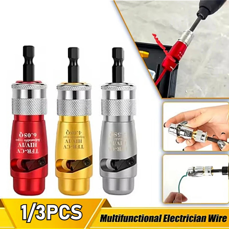Drill-Powered Wire Stripper – Adjustable Aluminum Alloy Tool Wire Stripper Tool SPOT