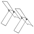 Foldable Solar Panel Stand 2-Pack – Lightweight Steel Outdoor Rack Solar Panel Stand SPOT As shown