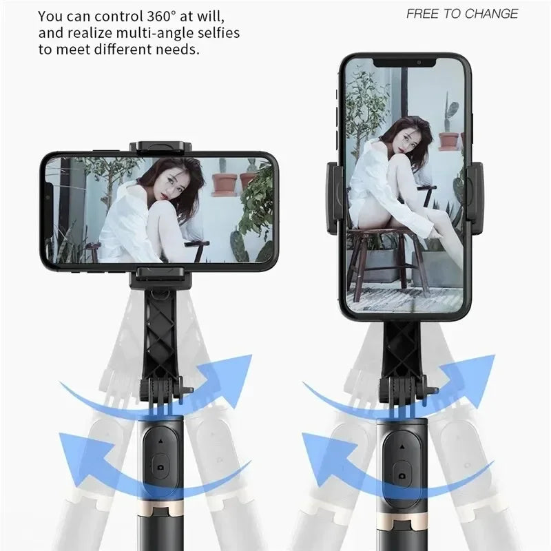 VIKEFON Q08 Gimbal Stabilizer – Bluetooth Selfie Stick & Tripod Gimbal Stabilizer SPOT