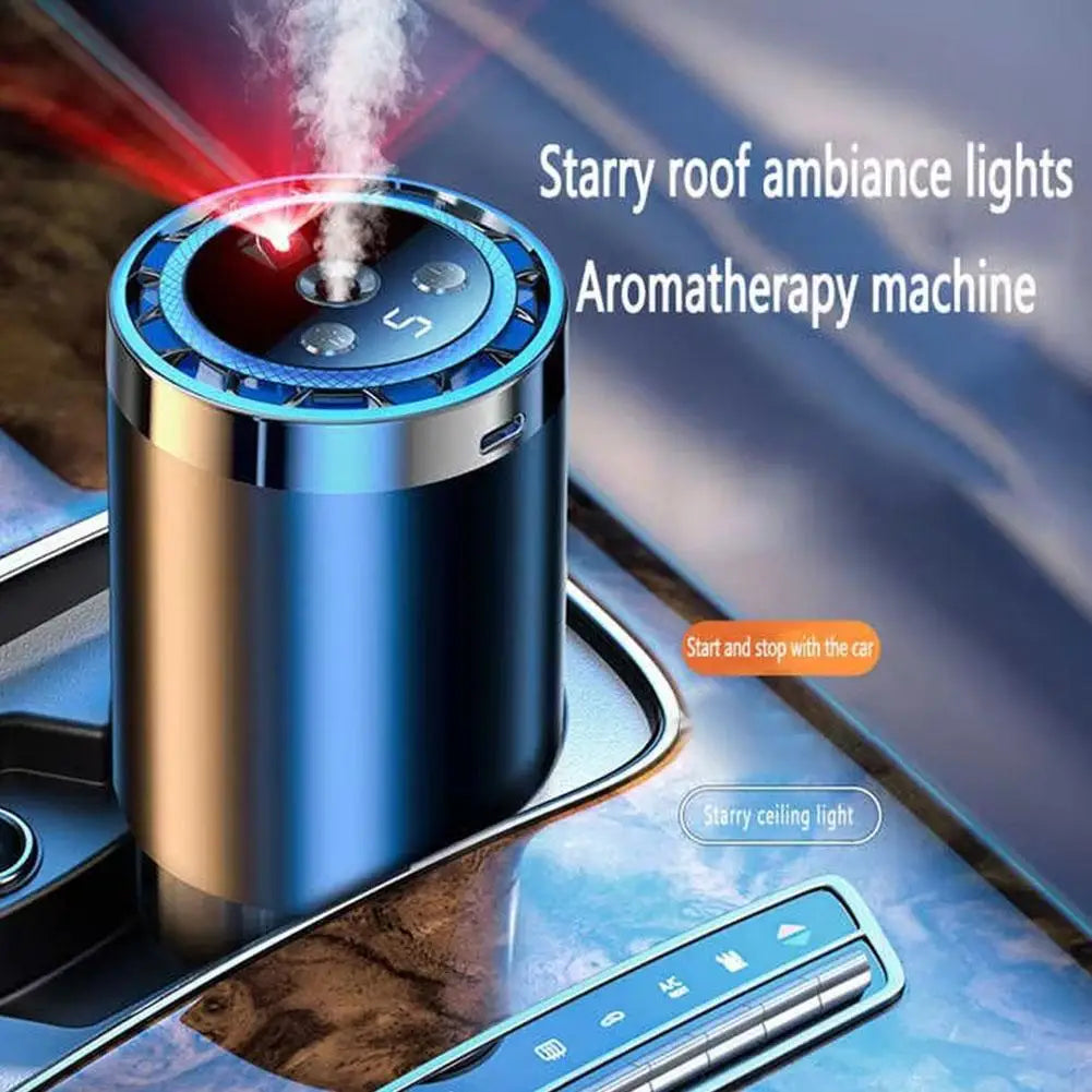 Smart Car Air Freshener with Ambient Light & Auto Spray Car Air Freshener SPOT