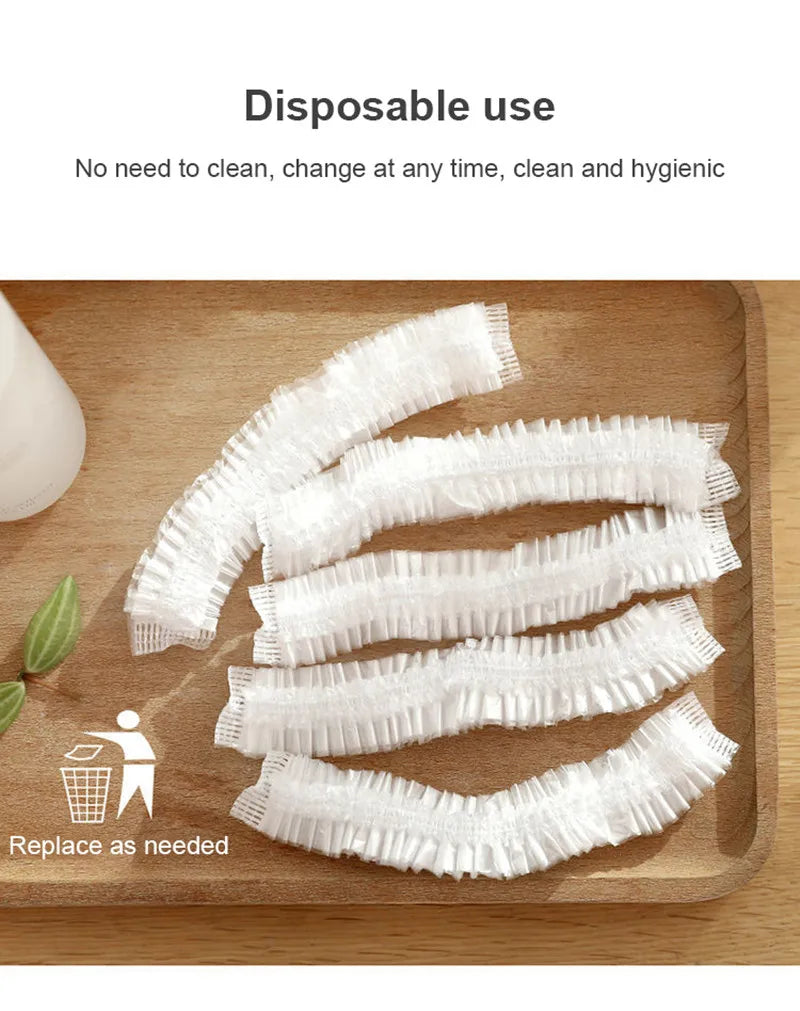 Disposable Shower Caps 50/100 Pack – Waterproof Elastic Hair Cap Disposable Shower Cap SPOT