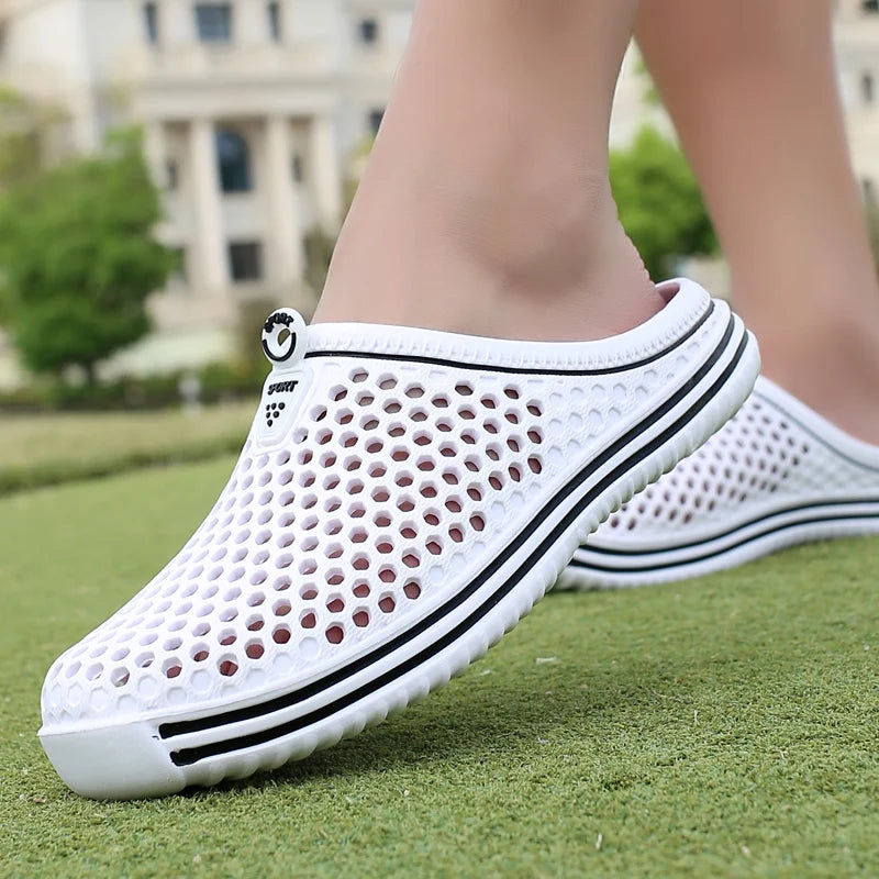 Men's EVA Slide Sandals – Beach, Pool, Shower & Garden Clogs EVA Slide Sandals SPOT 45 White