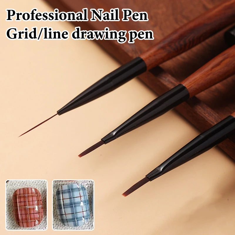 Sandalwood Nail Art Liner Brush – Long Line Painting Tool Nail Art Brush SPOT