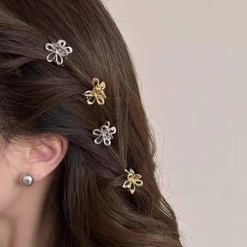 10-Pack Mini Metal Hair Claw Clips – Flower & Butterfly Hair Claw Clips SPOT