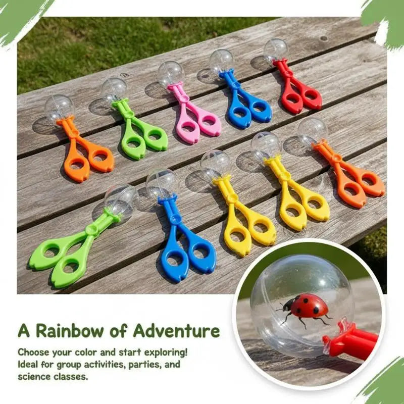 Kids Bug Catching Tongs 5-Pack – Safe Insect Grab Clips Bug Catcher Toy SPOT